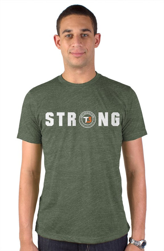 Strong- Military Heather Green (white) 